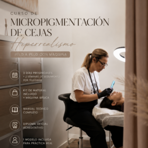 CURSO DE MICROPIGMENTACIÓN DE CEJAS — HIPERREALISMO PELO A PELO